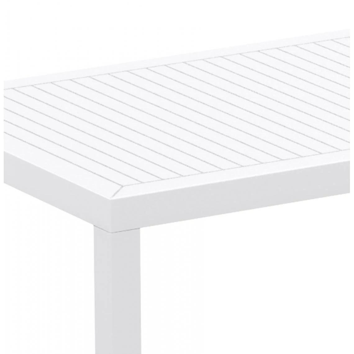 Alterego Table De Jardin 'ENOTECA' Design En Matière Plastique Blanche - 140x8... 7 Alterego Table De Jardin 'ENOTECA' Design En Matière Plastique Blanche - 140x8... – Image 5
