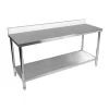 HELLOSHOP26 Table De Travail Cuisine Professionnelle Acier Inox 200 X 60 Cm Avec D... -Vente-unique shop table de travail cuisine professionnelle acier inox 200 x 60 cm avec dosseret 140003660 11039134 28837290 1140x1140