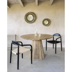 Pegane Table Ronde Coloris Naturel En Bois De Teck Massif - Diamètre 120 X H... -Vente-unique shop table ronde coloris naturel en bois de teck massif diametre 120 x hauteur 78 cm 12669534 34055160 1140x1140