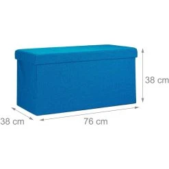 HELLOSHOP26 Tabouret Banquette Pouf De Rangement Pliant Coffre Repose-pieds 76 Cm ... 8 HELLOSHOP26 Tabouret Banquette Pouf De Rangement Pliant Coffre Repose-pieds 76 Cm ... -Vente-unique shop tabouret banquette pouf de rangement pliant coffre repose pieds 76 cm lin bleu 1300023372 11031868 28815532 1140x1140