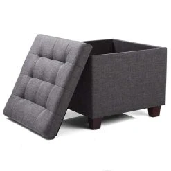 HELLOSHOP26 Tabouret D'assise En Lin Avec Rangement Couvercle Amovible Gris Foncé... 5 HELLOSHOP26 Tabouret D'assise En Lin Avec Rangement Couvercle Amovible Gris Foncé... -Vente-unique shop tabouret dassise en lin avec rangement couvercle amovible gris fonce 190000401 11032032 28816196 1140x1140
