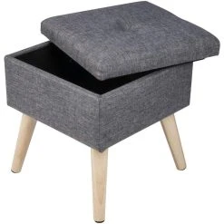 HELLOSHOP26 Tabouret D'assise En Lin Avec Rangement Gris Foncé 19_0000505 -Vente-unique shop tabouret dassise en lin avec rangement gris fonce 190000505 10939222 28563164 1140x1140