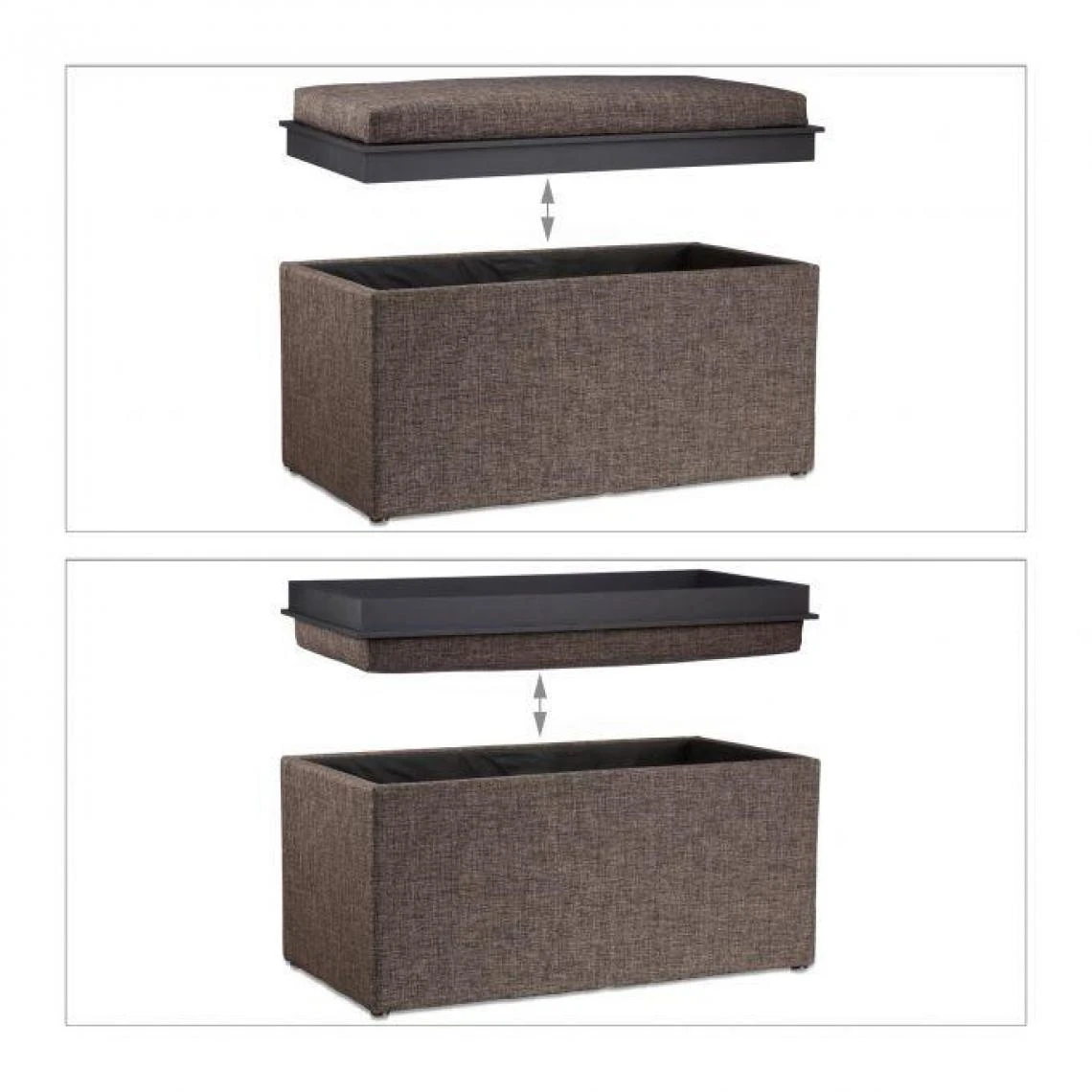 HELLOSHOP26 Tabouret Rangement Coffre Pouf 78 Cm Marron 13_0002813 3 HELLOSHOP26 Tabouret Rangement Coffre Pouf 78 Cm Marron 13_0002813