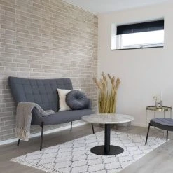 Altobuy TYROL - Table Basse Ronde Ø70cm Aspect Marbré Et Pied Acier Noir -Vente-unique shop tyrol table basse ronde 70cm aspect marbre et pied acier noir 11784940 31118124 1140x1140