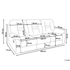 Beliani Canapé 3 Places En Simili Cuir Blanc Avec Position Réglable BERGEN 9 Beliani Canapé 3 Places En Simili Cuir Blanc Avec Position Réglable BERGEN -Vente-unique shop undef src sa picid 709732 x 1000 type whitenosh image