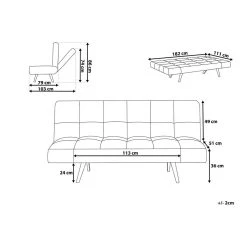 Beliani Canapé Clic-clac Gris INGARO -Vente-unique shop undef src sa picid 711884 x 1000 type whitenosh image