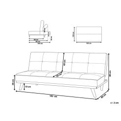 Beliani Canapé En Tissu Noir FROYA -Vente-unique shop undef src sa picid 722432 x 1000 type whitenosh image