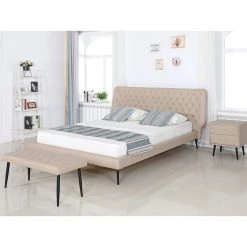 Beliani Bout De Lit En Simili-cuir Beige ESSONNE - Noir -Vente-unique shop undef src sa picid 772846 x 2560 type color image