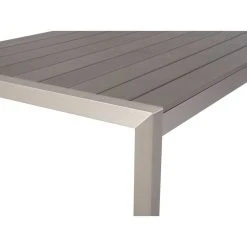 Beliani Table De Jardin En Aluminium Et Bois Synthétique Gris 180 X 9... 9 Beliani Table De Jardin En Aluminium Et Bois Synthétique Gris 180 X 9... -Vente-unique shop undef src sa picid 775172 x 2560 type whitesh image
