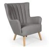 MENZZO Fauteuil Scandinave Vidal Gris
