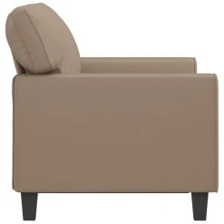 VidaXL Canapé à 2 Places Cappuccino 120 Cm Similicuir -Vente-unique shop vidaxl canape a 2 places cappuccino 120 cm similicuir 14105426 39291742 1140x1140