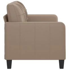 VidaXL Canapé à 2 Places Cappuccino 140 Cm Similicuir -Vente-unique shop vidaxl canape a 2 places cappuccino 140 cm similicuir 14105072 39289972 1140x1140