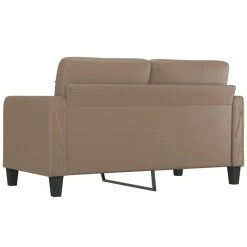 VidaXL Canapé à 2 Places Cappuccino 140 Cm Similicuir -Vente-unique shop vidaxl canape a 2 places cappuccino 140 cm similicuir 14105072 39289974 1140x1140