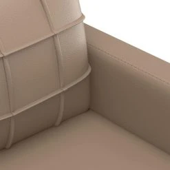 VidaXL Canapé à 2 Places Cappuccino 140 Cm Similicuir -Vente-unique shop vidaxl canape a 2 places cappuccino 140 cm similicuir 14105072 39289976 1140x1140