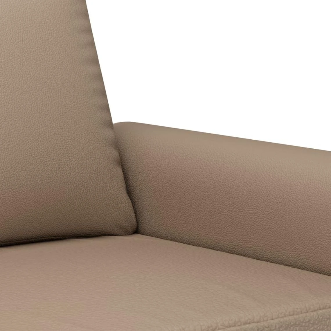 VidaXL Canapé à 2 Places Cappuccino 140 Cm Similicuir 7 VidaXL Canapé à 2 Places Cappuccino 140 Cm Similicuir – Image 5