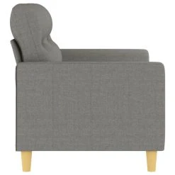 VidaXL Canapé à 2 Places Gris Foncé 120 Cm Tissu -Vente-unique shop vidaxl canape a 2 places gris fonce 120 cm tissu 14105118 1117780 80 1140x1140