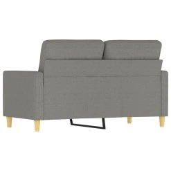 VidaXL Canapé à 2 Places Gris Foncé 120 Cm Tissu -Vente-unique shop vidaxl canape a 2 places gris fonce 120 cm tissu 14105118 1117782 82 1140x1140