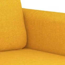 VidaXL Canapé à 2 Places Jaune Clair 140 Cm Tissu -Vente-unique shop vidaxl canape a 2 places jaune clair 140 cm tissu 14104734 39288294 1140x1140