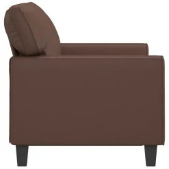 VidaXL Canapé à 2 Places Marron 120 Cm Similicuir -Vente-unique shop vidaxl canape a 2 places marron 120 cm similicuir 14105028 39289752 1140x1140