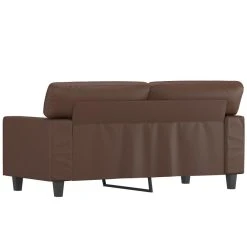 VidaXL Canapé à 2 Places Marron 120 Cm Similicuir -Vente-unique shop vidaxl canape a 2 places marron 120 cm similicuir 14105028 39289754 1140x1140