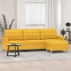 VidaXL Canapé à 3 Places Avec Repose-pieds Jaune Clair 210 Cm Tissu 2 VidaXL Canapé à 3 Places Avec Repose-pieds Jaune Clair 210 Cm Tissu -Vente-unique shop vidaxl canape a 3 places avec repose pieds jaune clair 210 cm tissu 14104634 39287786 1140x1140