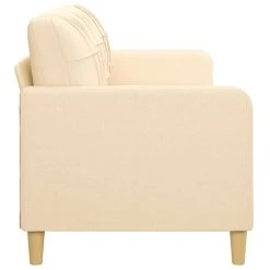 VidaXL Canapé à 3 Places Crème 210 Cm Tissu 9 VidaXL Canapé à 3 Places Crème 210 Cm Tissu -Vente-unique shop vidaxl canape a 3 places creme 210 cm tissu 13570632 1117740 40 1140x1140