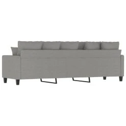 VidaXL Canapé à 3 Places Gris Clair 210 Cm Tissu 10 VidaXL Canapé à 3 Places Gris Clair 210 Cm Tissu -Vente-unique shop vidaxl canape a 3 places gris clair 210 cm tissu 14104754 39288392 1140x1140