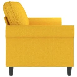 VidaXL Canapé à 3 Places Jaune Clair 180 Cm Tissu -Vente-unique shop vidaxl canape a 3 places jaune clair 180 cm tissu 14105046 39289842 1140x1140