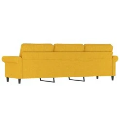 VidaXL Canapé à 3 Places Jaune Clair 180 Cm Tissu -Vente-unique shop vidaxl canape a 3 places jaune clair 180 cm tissu 14105046 39289844 1140x1140