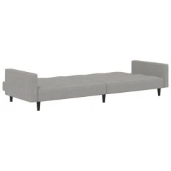 VidaXL Canapé-lit à 2 Places Gris Clair Microfibre -Vente-unique shop vidaxl canape lit a 2 places gris clair microfibre 12696884 1116258 58 1140x1140