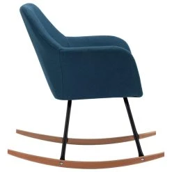VidaXL Chaise à Bascule Bleu Tissu -Vente-unique shop vidaxl chaise a bascule bleu tissu 7366118 18517096 1200x1200