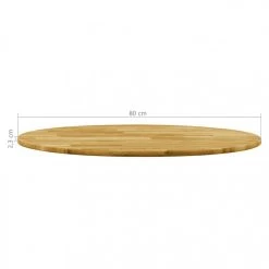 VidaXL Dessus De Table Bois De Chêne Massif Rond 23 Mm 800 Mm -Vente-unique shop vidaxl dessus de table bois de chene massif rond 23 mm 800 mm 7971469 20198551 1140x1140