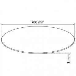 VidaXL Dessus De Table Ronde En Verre Trempé 700 Mm 9 VidaXL Dessus De Table Ronde En Verre Trempé 700 Mm -Vente-unique shop vidaxl dessus de table ronde en verre trempe 700 mm 10522760 27275376 1140x1140