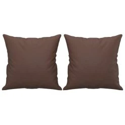 VidaXL Ensemble Canapés 2 Pcs Oreillers Et Coussins Marron Similicuir -Vente-unique shop vidaxl ensemble canapes 2 pcs oreillers et coussins marron similicuir 13741608 37952982 1140x1140
