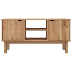 VidaXL Meuble TV OTTA 113,5x43x57 Cm Bois De Pin Massif -Vente-unique shop vidaxl meuble tv 1135x43x57 cm bois de pin massif 13506368 36997186 1140x1140