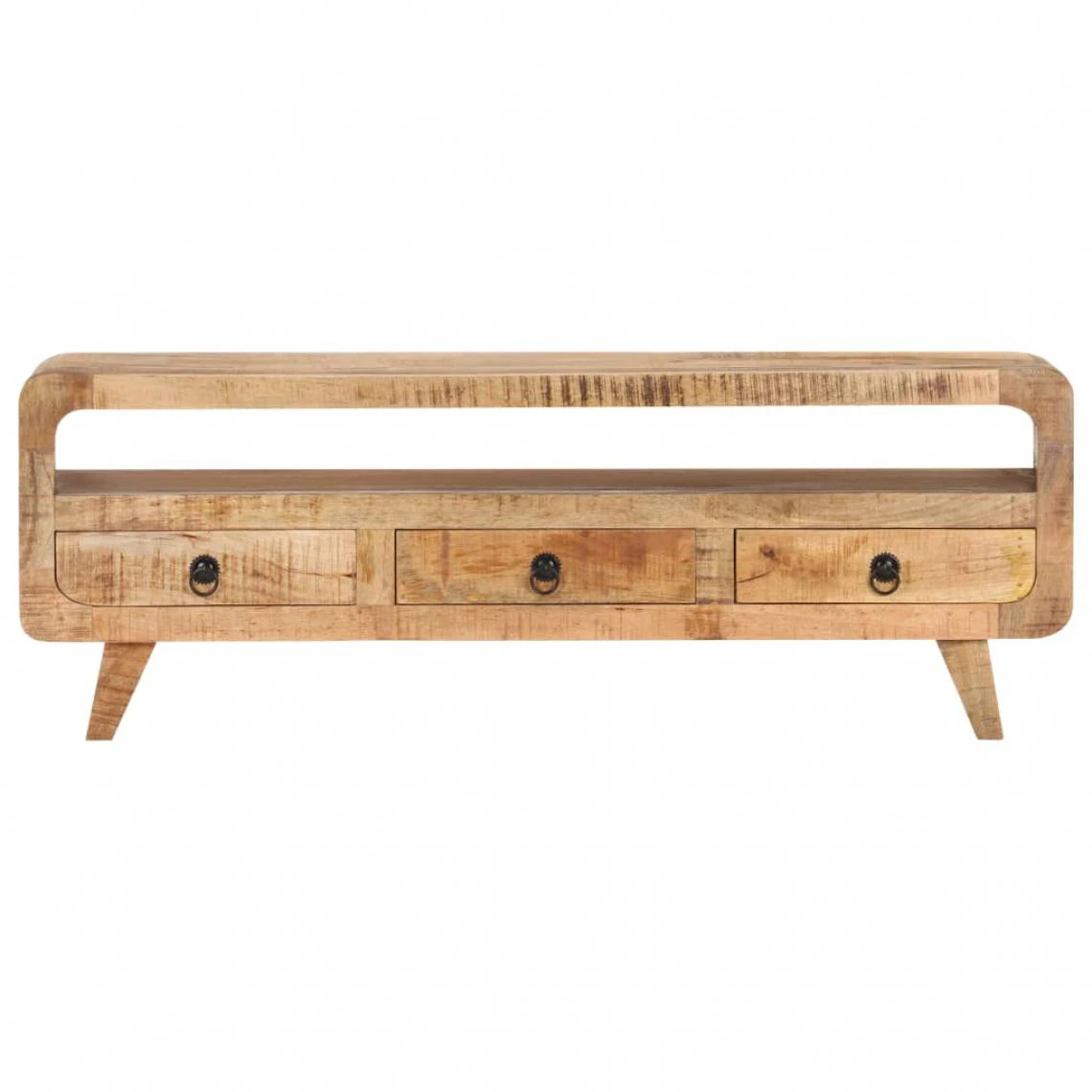 VidaXL Meuble TV 117x30x41 Cm Bois De Manguier Massif Brut 6 VidaXL Meuble TV 117x30x41 Cm Bois De Manguier Massif Brut – Image 4