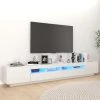 VidaXL Meuble TV Avec Lumières LED Blanc Brillant 260x35x40 Cm -Vente-unique shop vidaxl meuble tv avec lumieres led blanc brillant 260x35x40 cm 11934782 31599476 1140x1140