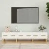 VidaXL Meuble TV Blanc 150x34,5x30 Cm Bois D'ingénierie