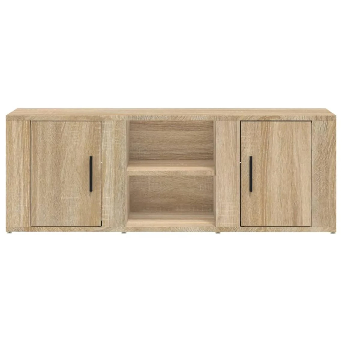 VidaXL Meuble TV Chêne Sonoma 100x31,5x35 Cm Bois D'ingénierie 6 VidaXL Meuble TV Chêne Sonoma 100x31,5x35 Cm Bois D'ingénierie – Image 4