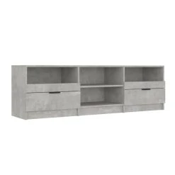VidaXL Meuble TV Gris Béton 150x33,5x45 Cm Bois D'ingénierie 8 VidaXL Meuble TV Gris Béton 150x33,5x45 Cm Bois D'ingénierie -Vente-unique shop vidaxl meuble tv gris beton 150x335x45 cm bois dingenierie 12943934 35049870 1140x1140