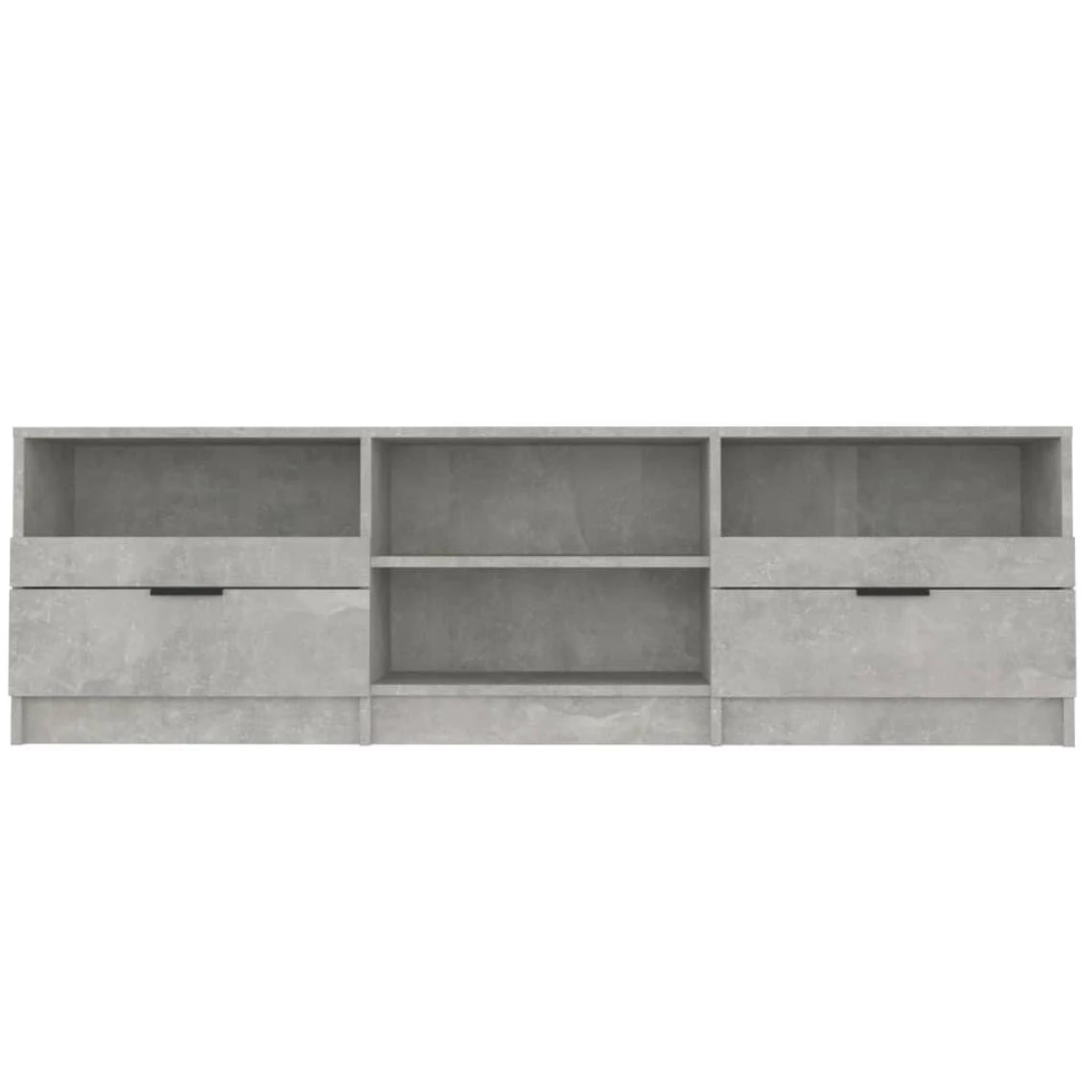VidaXL Meuble TV Gris Béton 150x33,5x45 Cm Bois D'ingénierie 6 VidaXL Meuble TV Gris Béton 150x33,5x45 Cm Bois D'ingénierie – Image 4
