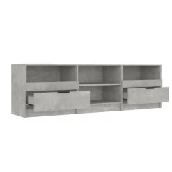 VidaXL Meuble TV Gris Béton 150x33,5x45 Cm Bois D'ingénierie 11 VidaXL Meuble TV Gris Béton 150x33,5x45 Cm Bois D'ingénierie -Vente-unique shop vidaxl meuble tv gris beton 150x335x45 cm bois dingenierie 12943934 35049876 1140x1140