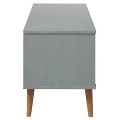 VidaXL Meuble TV MOLDE Gris 106x40x49 Cm Bois De Pin Massif -Vente-unique shop vidaxl meuble tv molde gris 106x40x49 cm bois de pin massif 13696436 1096590 90 1140x1140