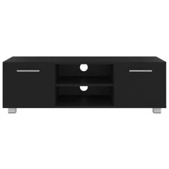 VidaXL Meuble TV Noir 110x40x35 Cm Bois D'ingénierie -Vente-unique shop vidaxl meuble tv noir 110x40x35 cm bois dingenierie 13436032 36760656 1140x1140