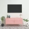 VidaXL Meuble TV Rose 105x35x50 Cm Acier