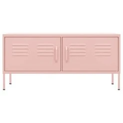 VidaXL Meuble TV Rose 105x35x50 Cm Acier 11 VidaXL Meuble TV Rose 105x35x50 Cm Acier -Vente-unique shop vidaxl meuble tv rose 105x35x50 cm acier 12083554 32047294 1140x1140