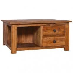 VidaXL Table Basse 68x68x33 Cm Bois De Teck Solide