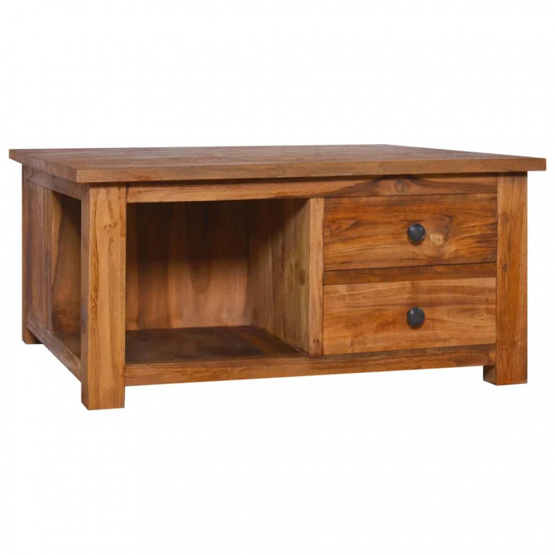 VidaXL Table Basse 68x68x33 Cm Bois De Teck Solide 3 VidaXL Table Basse 68x68x33 Cm Bois De Teck Solide