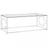 VidaXL Table Basse Argenté 120x60x45 Cm Acier Inoxydable Et Verre 2 VidaXL Table Basse Argenté 120x60x45 Cm Acier Inoxydable Et Verre -Vente-unique shop vidaxl table basse argente 120x60x45 cm acier inoxydable et verre 10604874 27585976 1140x1140
