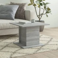 VidaXL Table Basse Gris Sonoma 55,5x55,5x40 Cm Aggloméré